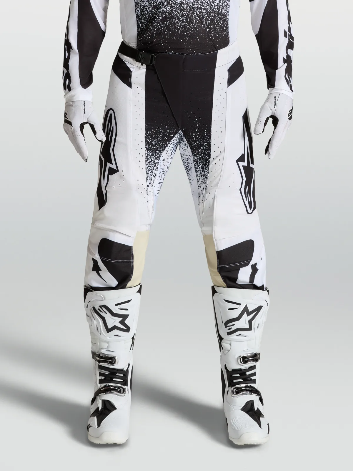 Мотокрос панталон Alpinestars Techstar Swan White Black