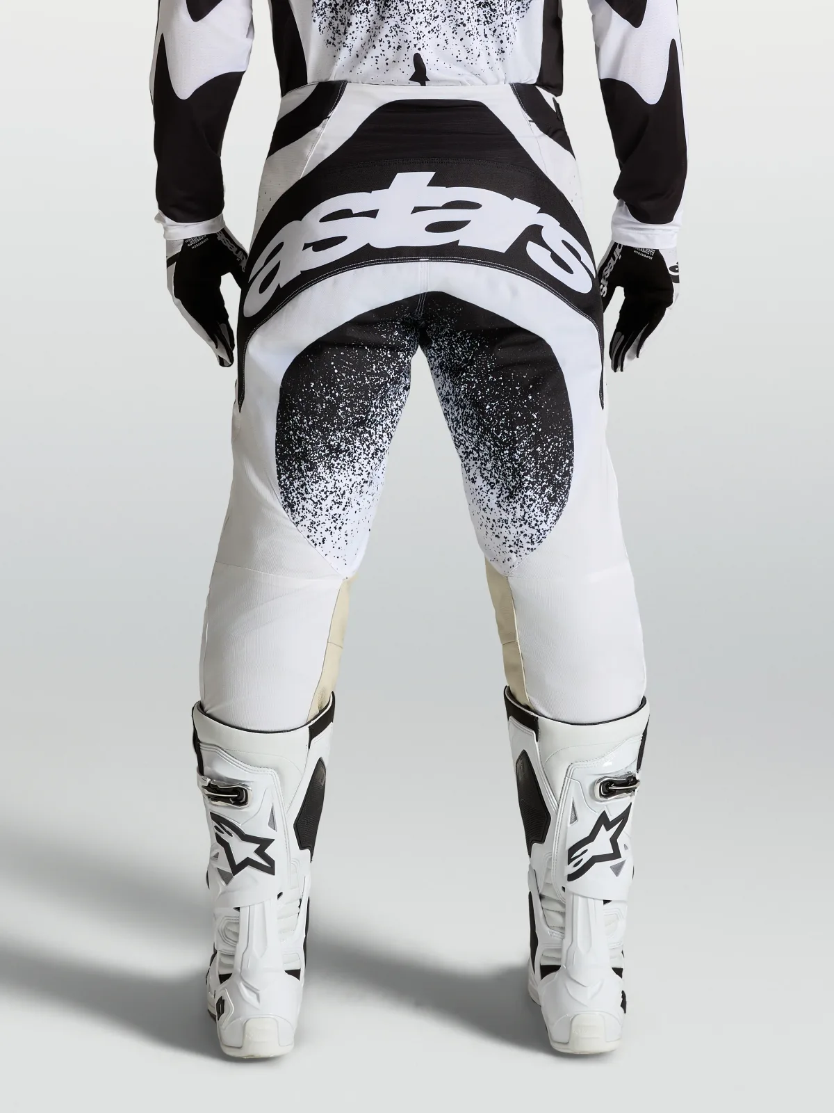 Мотокрос панталон Alpinestars Techstar Swan White Black