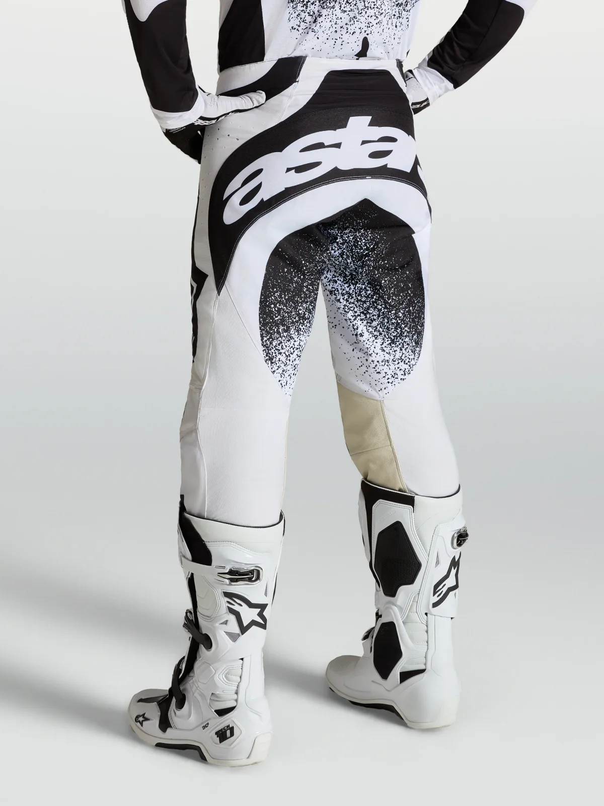 Мотокрос панталон Alpinestars Techstar Swan White Black