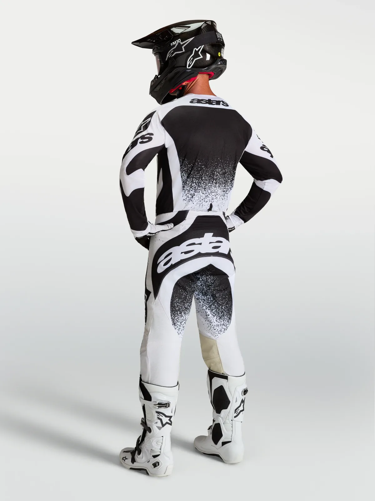 Мотокрос панталон Alpinestars Techstar Swan White Black