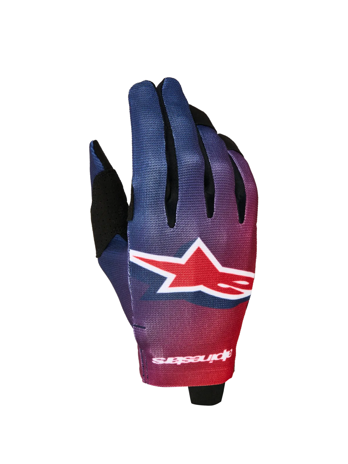 Мотокрос ръкавици Alpinestars Radar Fire Red Deep Blue