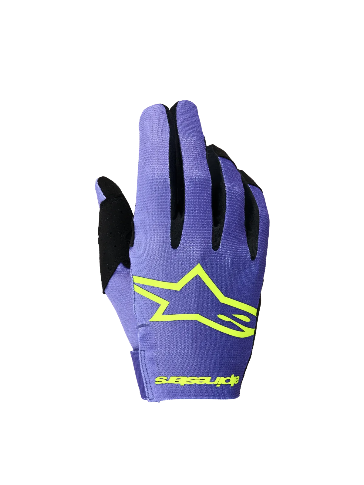 Мотокрос ръкавици Alpinestars Radar Purple Yellow Fluo