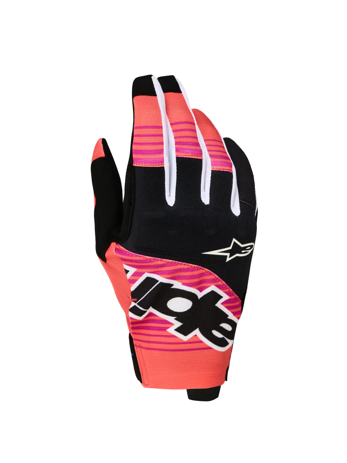 Мотокрос ръкавици Alpinestars Techstar Hot Coral Black Fuchsia