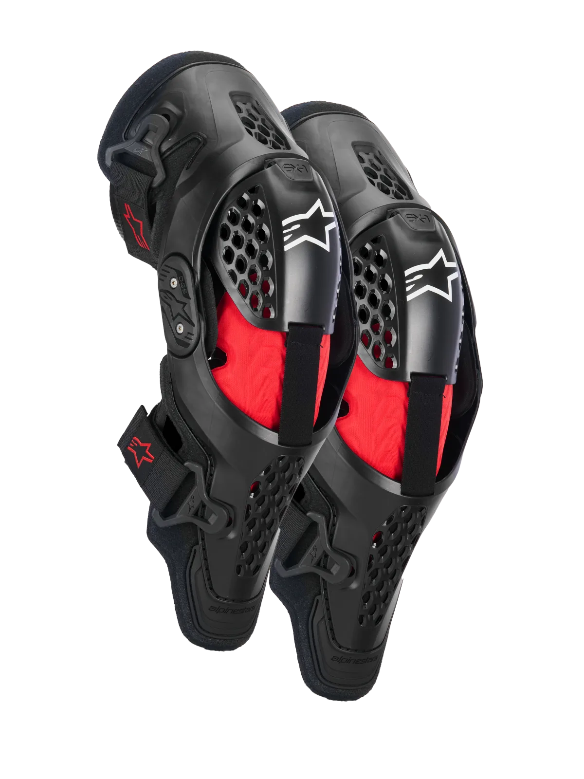 Наколенници Alpinestars SX-1 Plasma Black Red Cool Gray