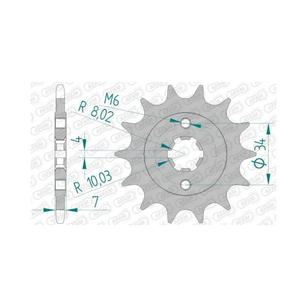 Преден пиньон AFAM 73203 – 14 зъба