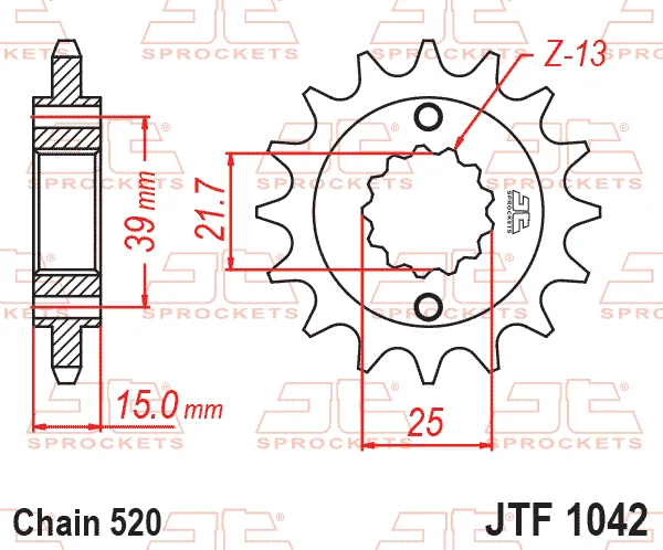 Преден пиньон JTF1042 – 14 зъба
