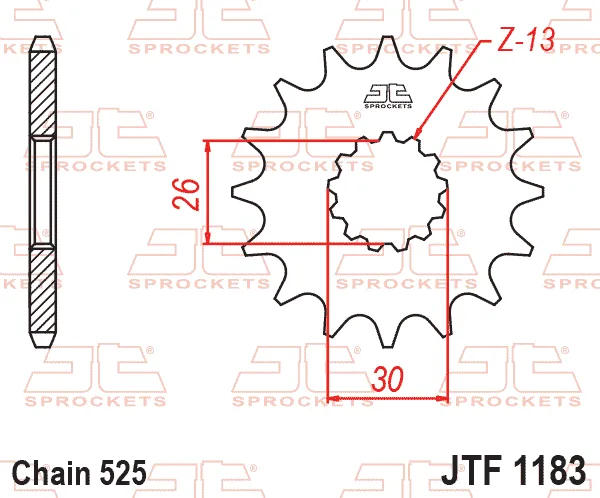 Преден пиньон JTF1183 – 18 зъба
