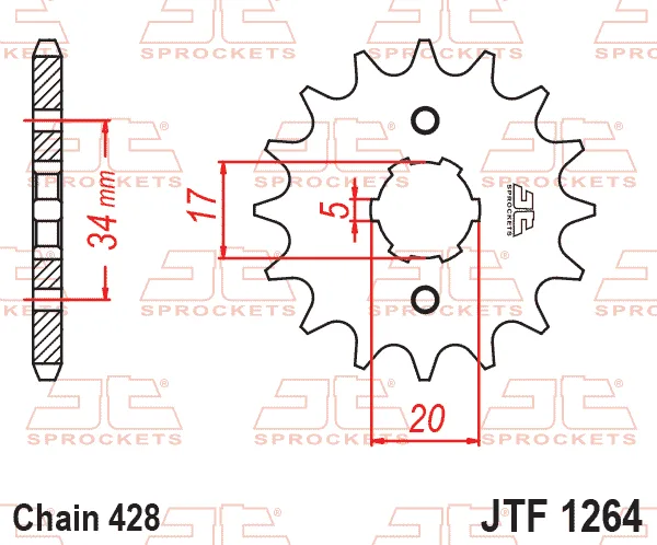 Преден пиньон JTF1264 – 14 зъба