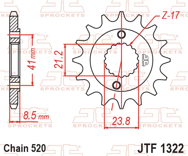 Преден пиньон JTF1322 – 15 зъба