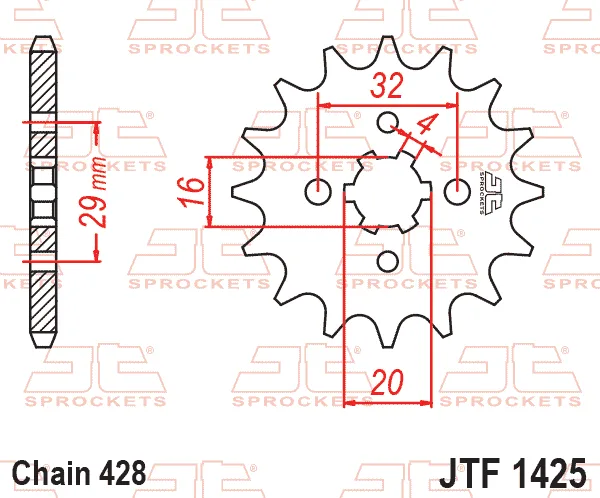 Преден пиньон JTF1425 – 15 зъба