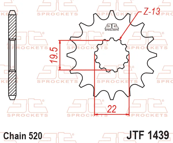 Преден пиньон JTF1439 – 14 зъба