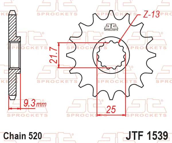 Преден пиньон JTF1539 – 14 зъба