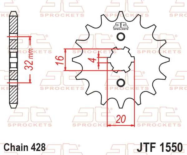 Преден пиньон JTF1550 – 14 зъба