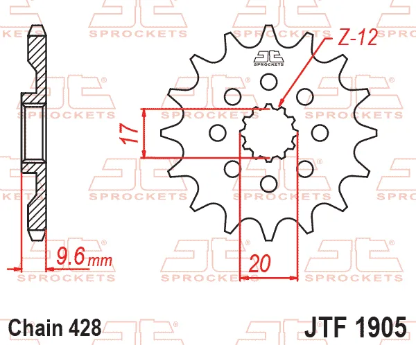Преден пиньон JTF1905 – 13 зъба
