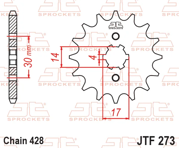 Преден пиньон JTF273 – 13 зъба