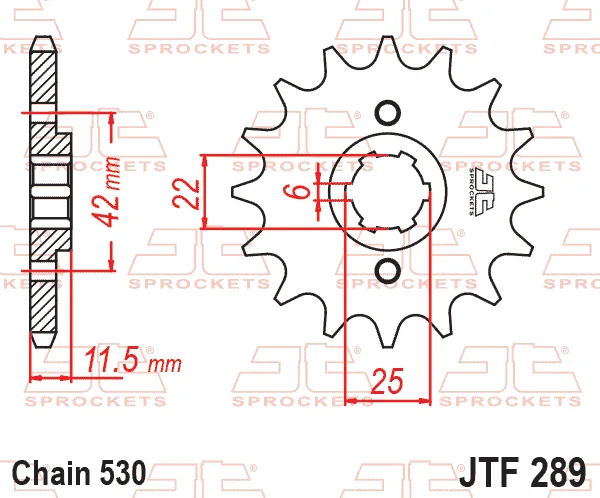 Преден пиньон JTF289 – 16 зъба