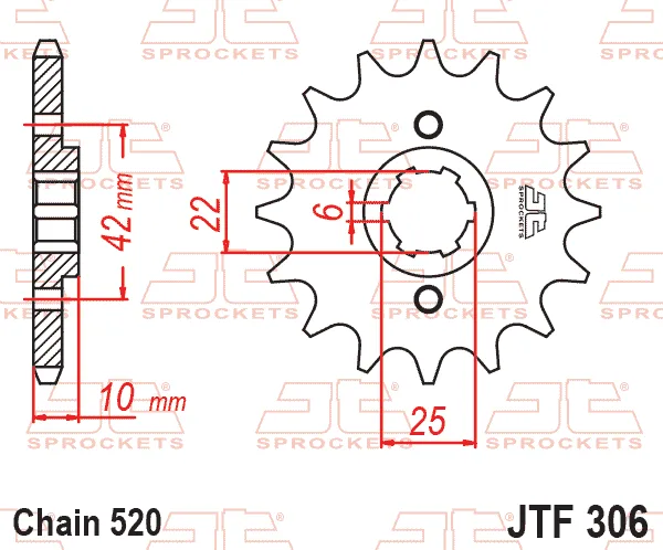 Преден пиньон JTF306 – 15 зъба