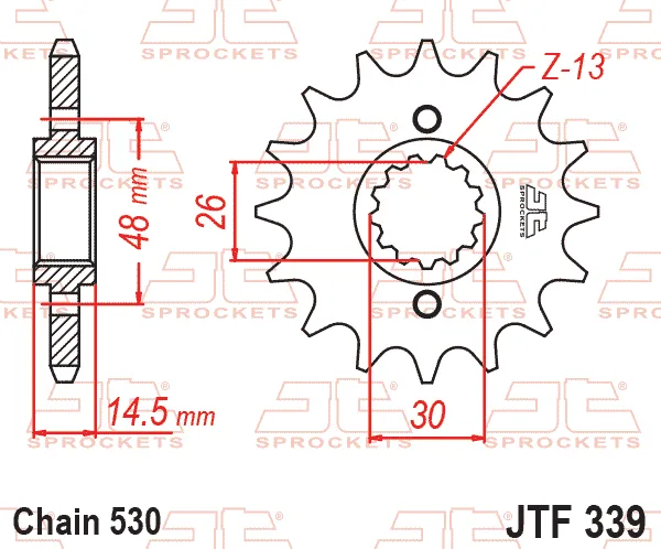 Преден пиньон JTF339 – 17 зъба