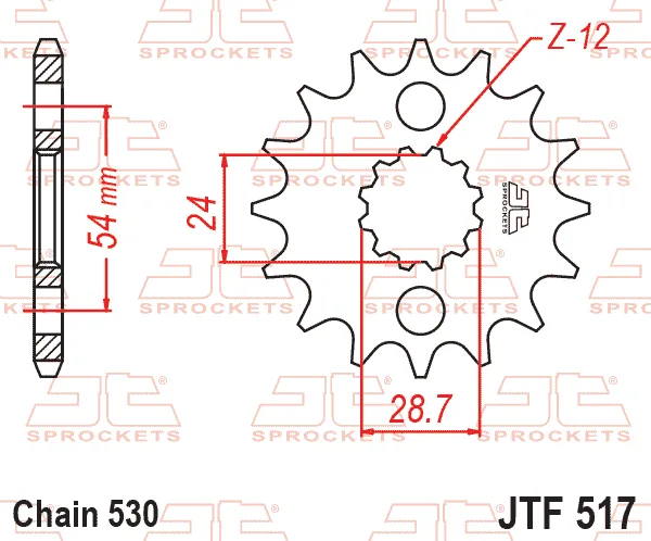Преден пиньон JTF517 – 18 зъба