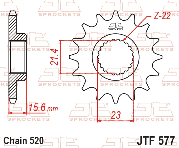 Преден пиньон JTF577 – 14 зъба