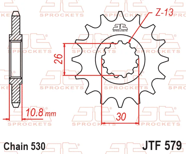 Преден пиньон JTF579 – 18 зъба