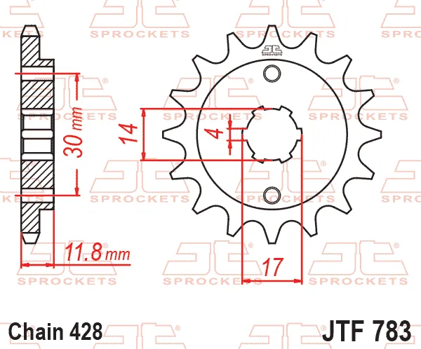 Преден пиньон JTF783 – 14 зъба