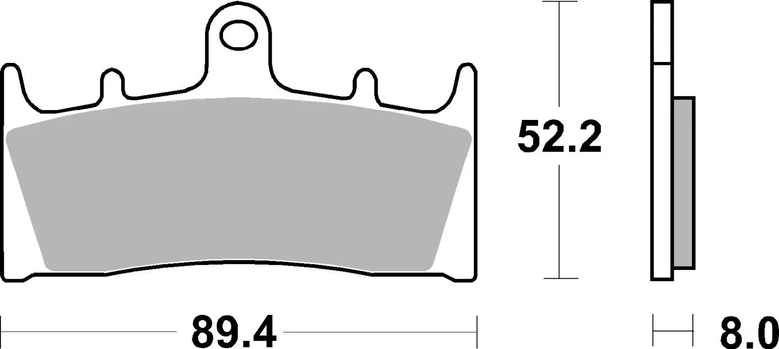 Предни мото накладки – Brembo 07SU19LA (синтеровани)