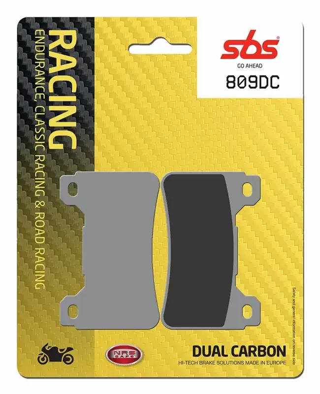 Предни състезателни накладки SBS 809DC – карбонови