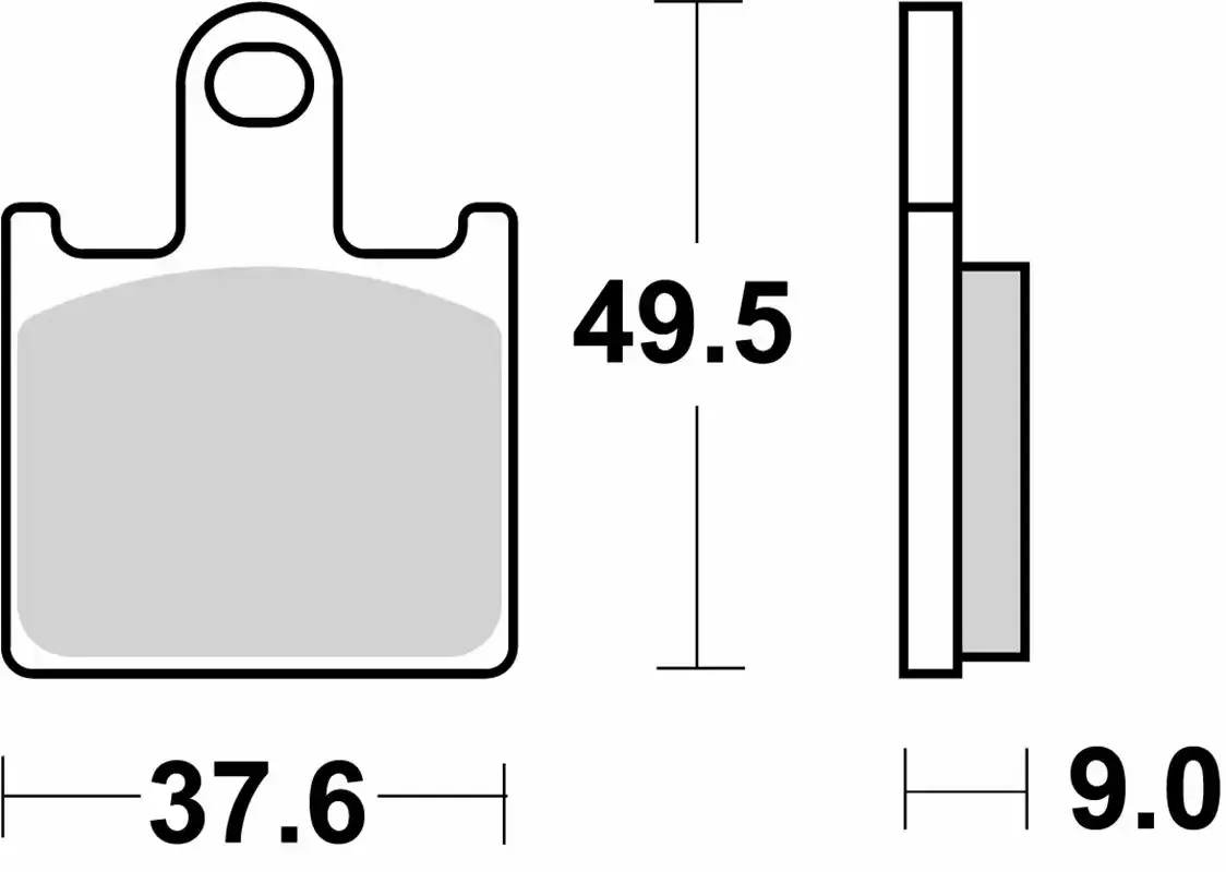 Предни състезателни накладки SBS 838DS-2 – синтеровани