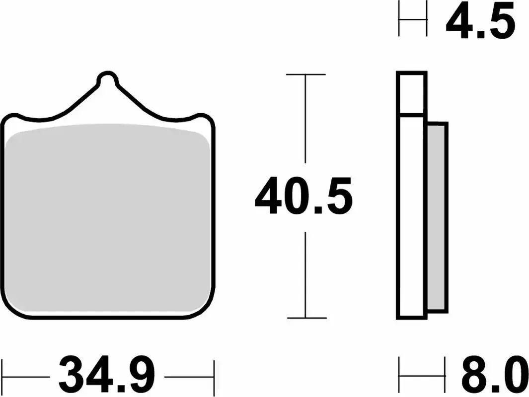 Предни състезателни накладки SBS 870DS-2 – синтеровани
