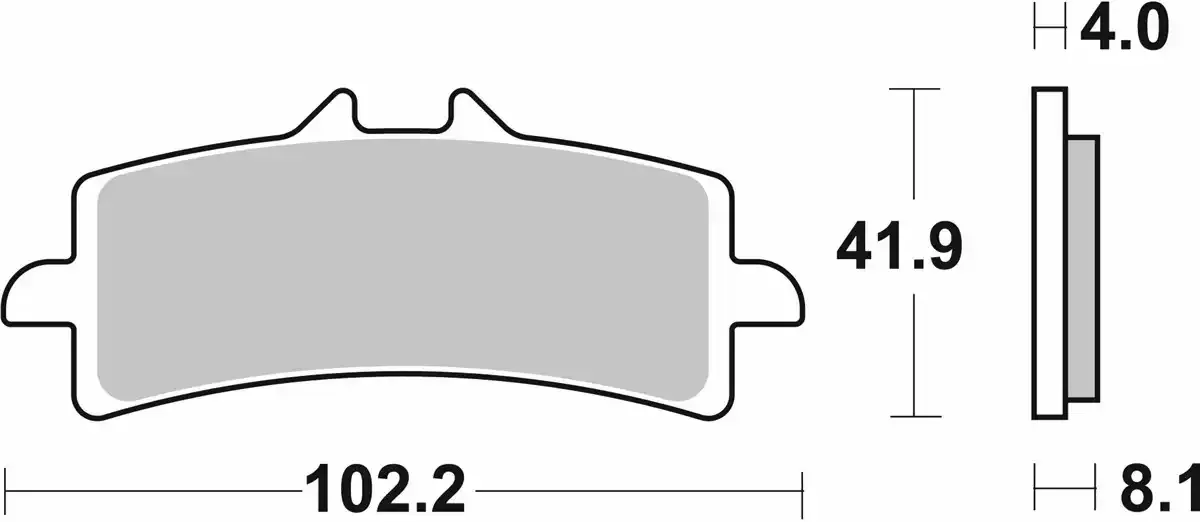 Предни състезателни накладки SBS 901DS-2 – синтеровани