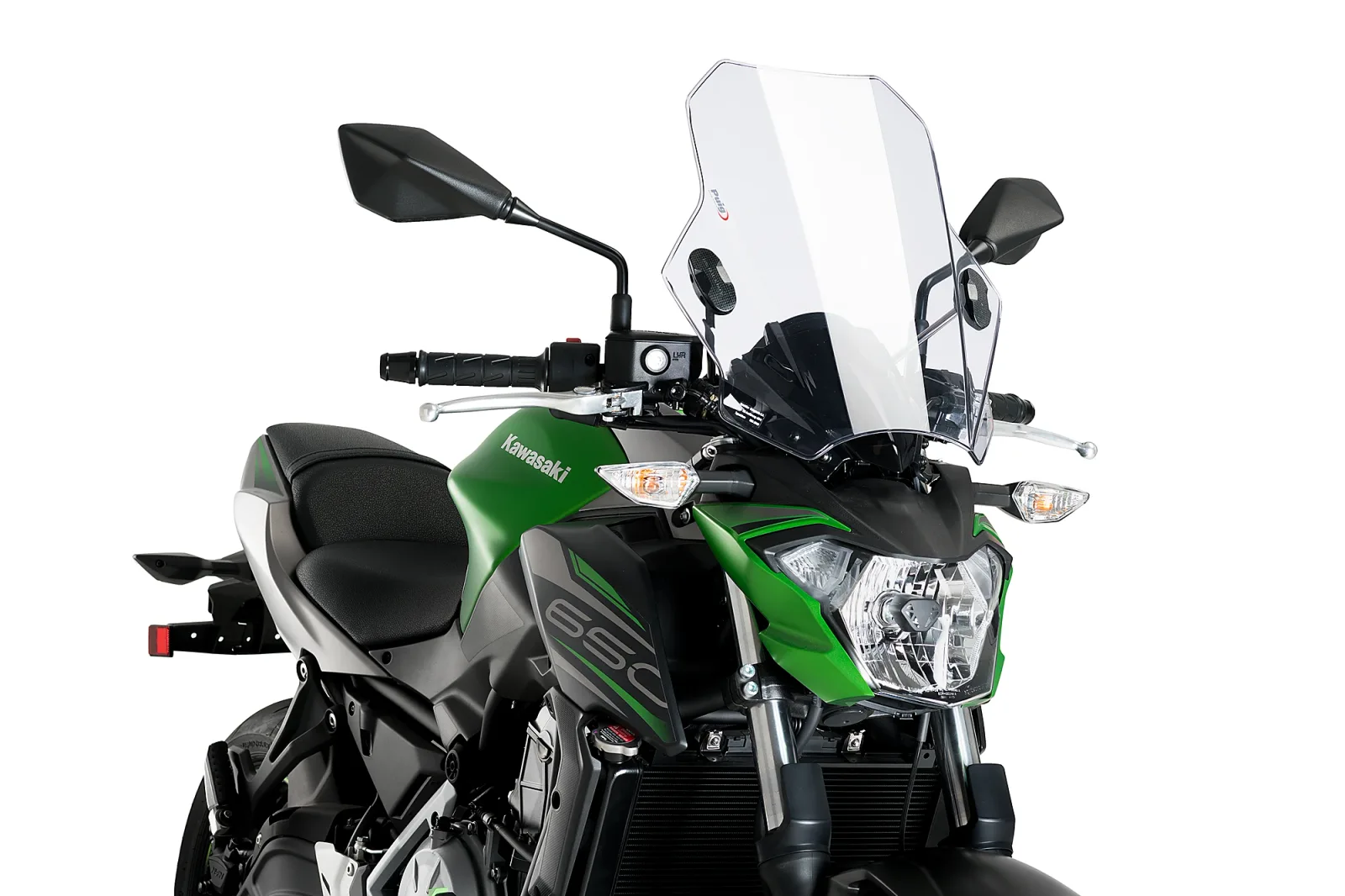 Puig Слюда Bat за Kawasaki ER-6N (2012–2016), Z1000R (2017–2020), Z650 (2017–2026), Z900 (2017–2026) – Прозрачна