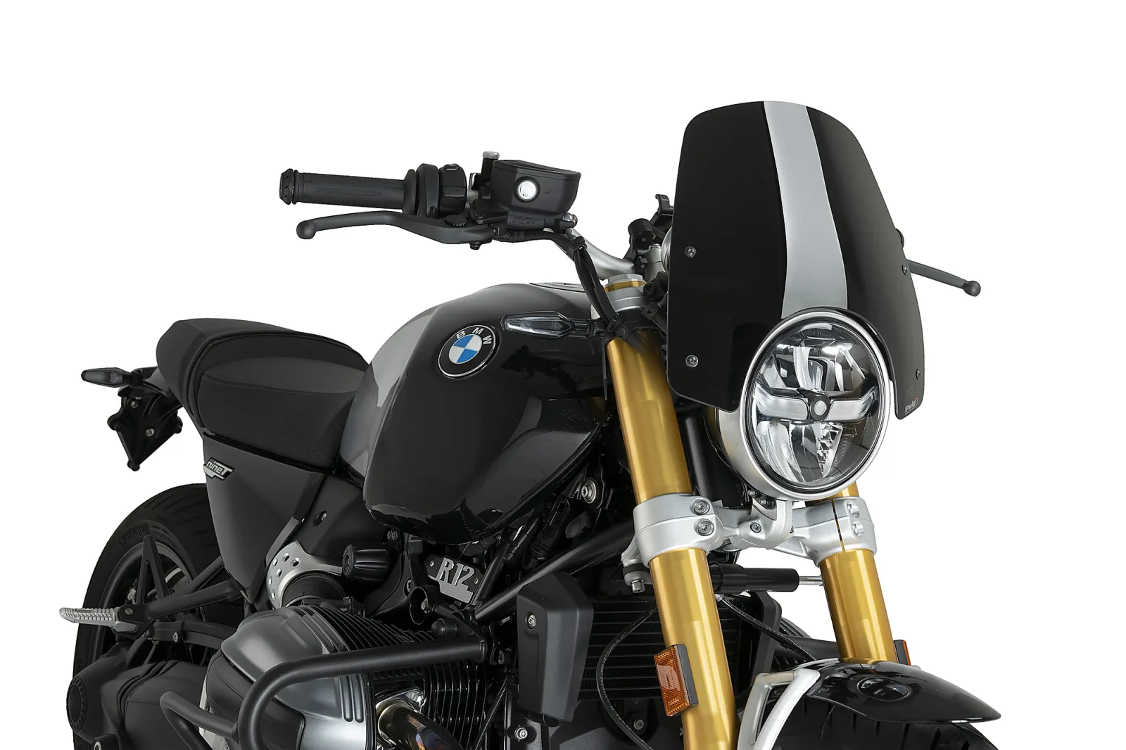 Puig Слюда New Generation Sport за BMW R 12 nineT (2024–2026) – Черна