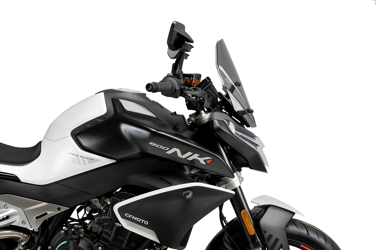 Puig Слюда New Generation Sport за CF Moto 800 NK (2023–2026) – Опушена