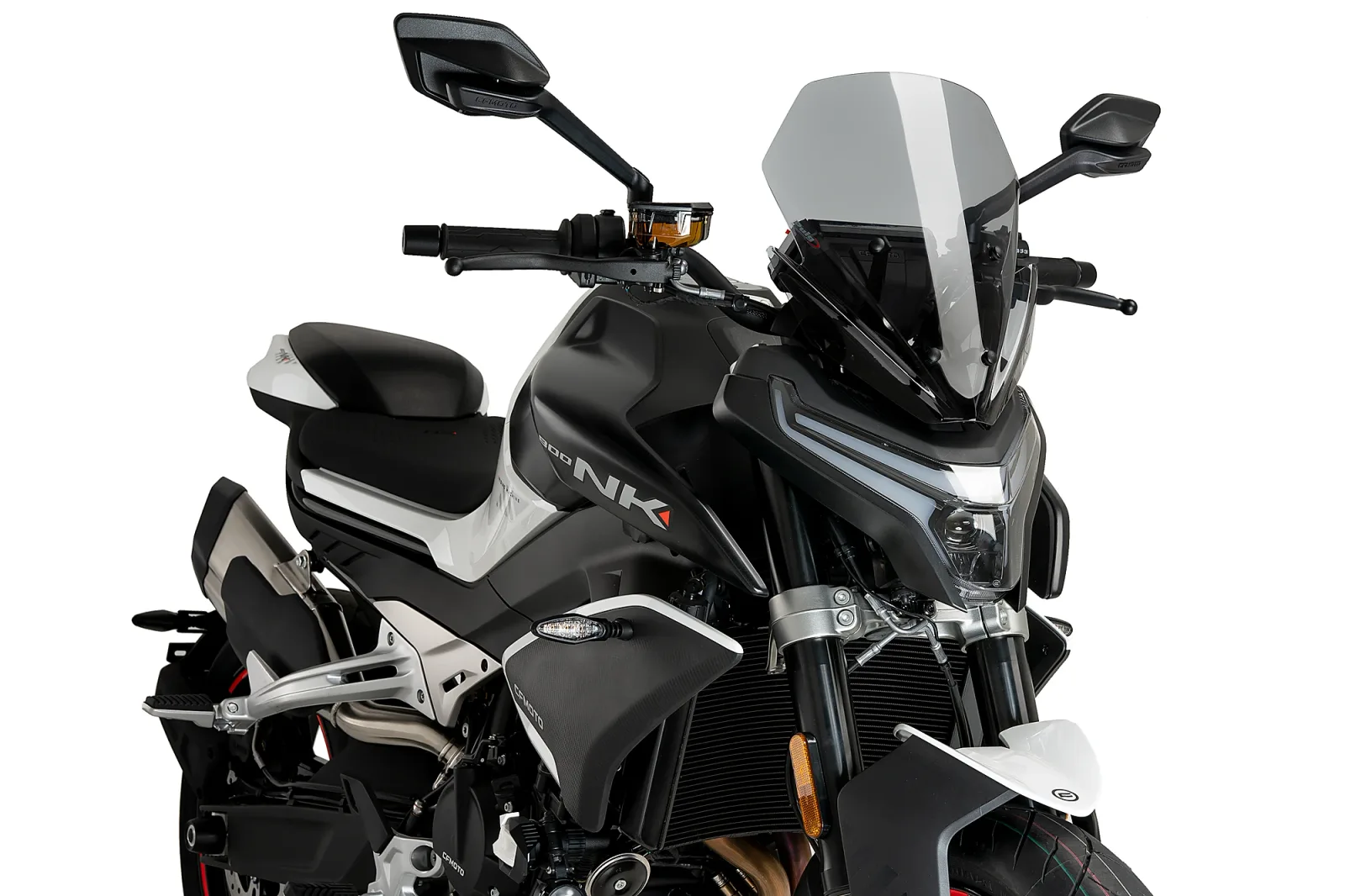 Puig Слюда New Generation Sport за CF Moto 800 NK (2023–2026) – Опушена
