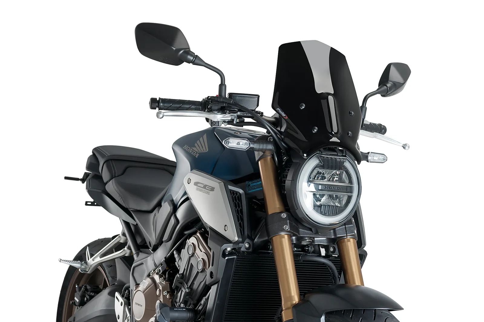 Puig Слюда New Generation Sport за Honda CB 1000R (2018–2020), CB 650R (2019–2023) – Черна