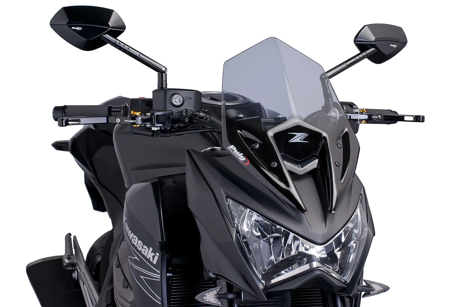 Puig Слюда New Generation Sport за Kawasaki Z800 (2013–2016) – Опушена