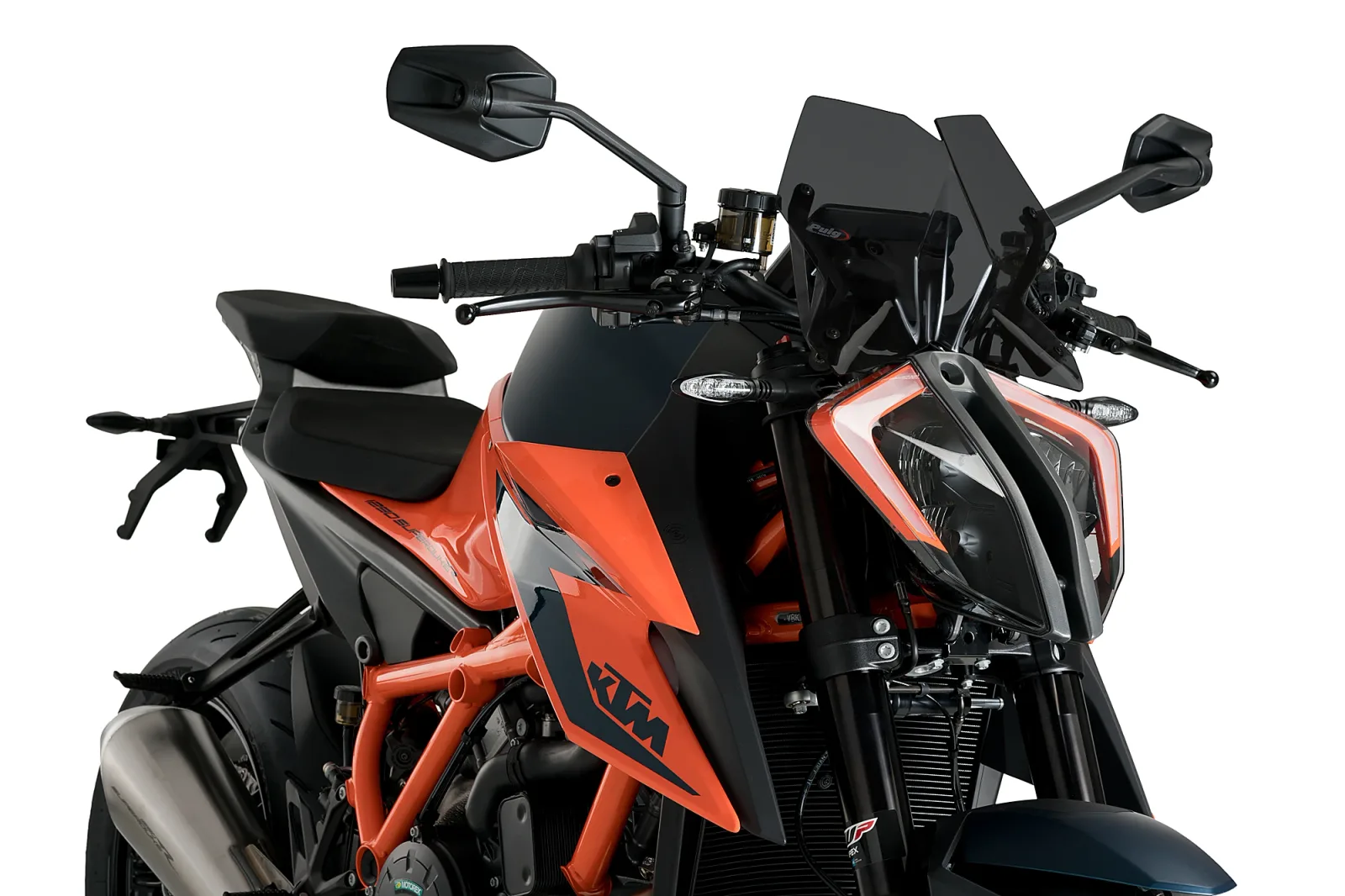 Puig Слюда New Generation Sport за KTM 1290 Super Duke R (2020–2024), 1290 Super Duke R Evo (2022–2023) – Тъмно опушена