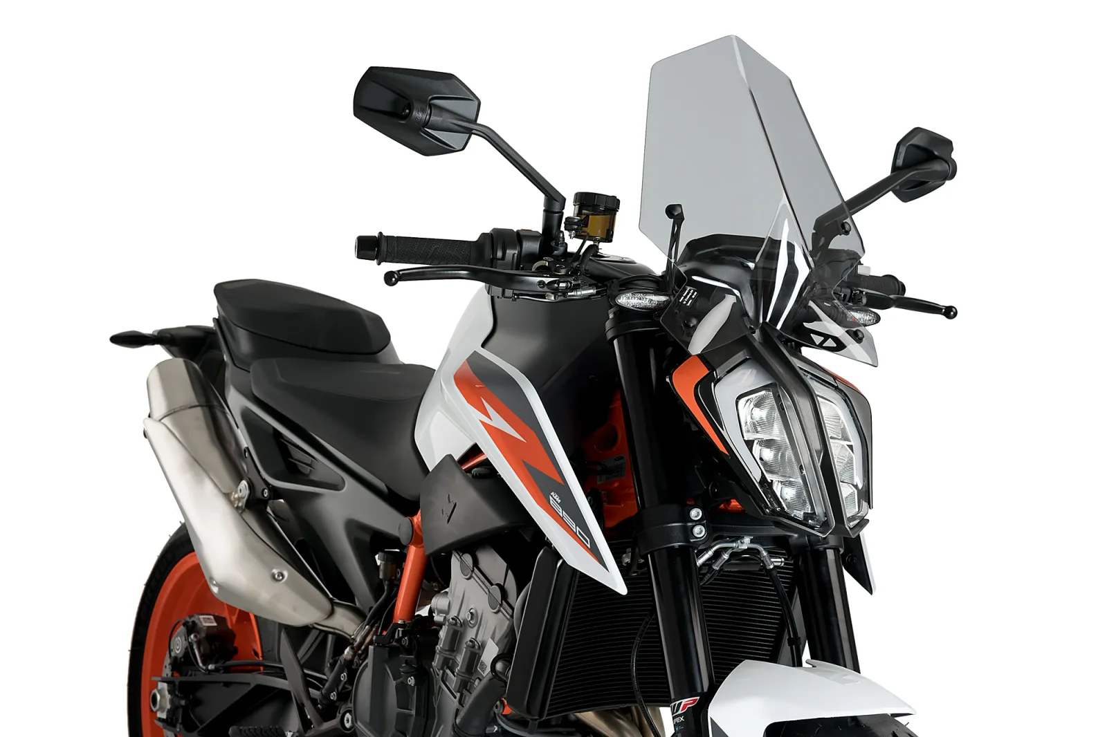 Puig Слюда New Generation Sport за KTM 790 Duke (2018–2020, 2022–2024), 890 Duke (2021–2023), 890 Duke R (2020–2025) – Опушена