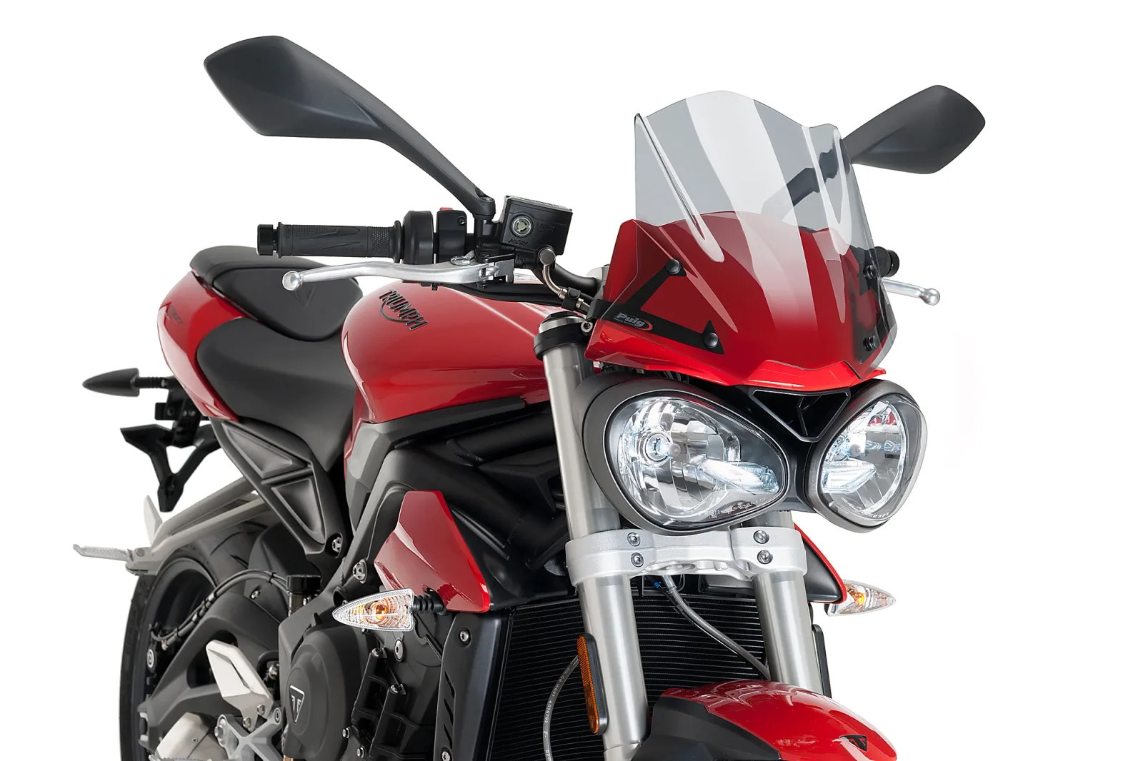 Puig Слюда New Generation Sport за Triumph Street Triple S 660 (2018–2019) – Опушена