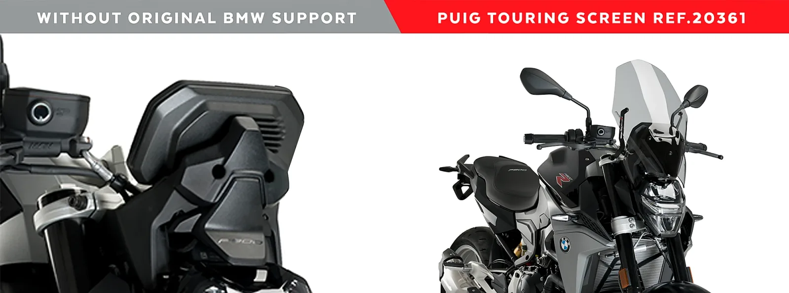 Puig Слюда New Generation Touring за BMW F 900 R (2020–2024) – Опушена