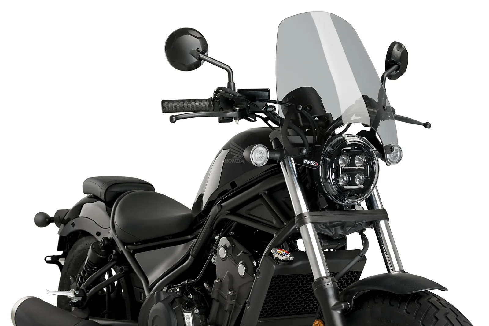 Puig Слюда New Generation Touring за Honda CMX 500 Rebel (2017–2026) – Опушена