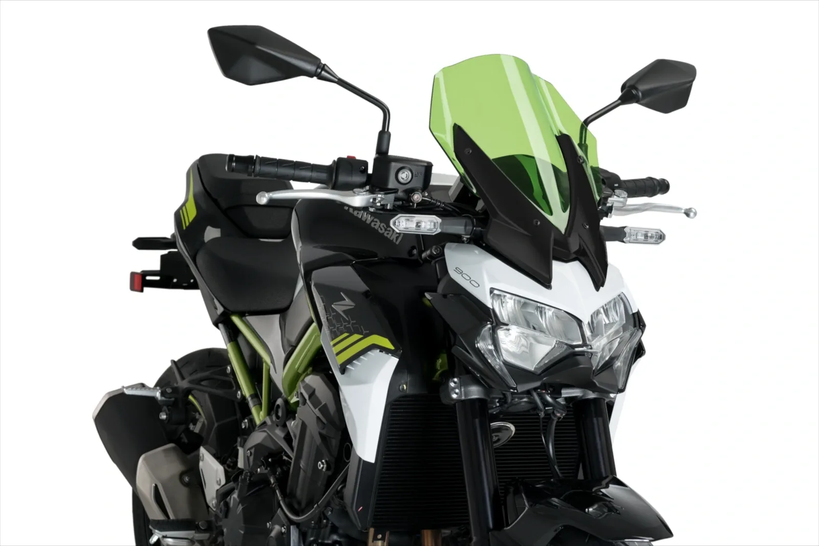 Puig Слюда New Generation Touring за Kawasaki Z900 (2020–2024) – Зелена