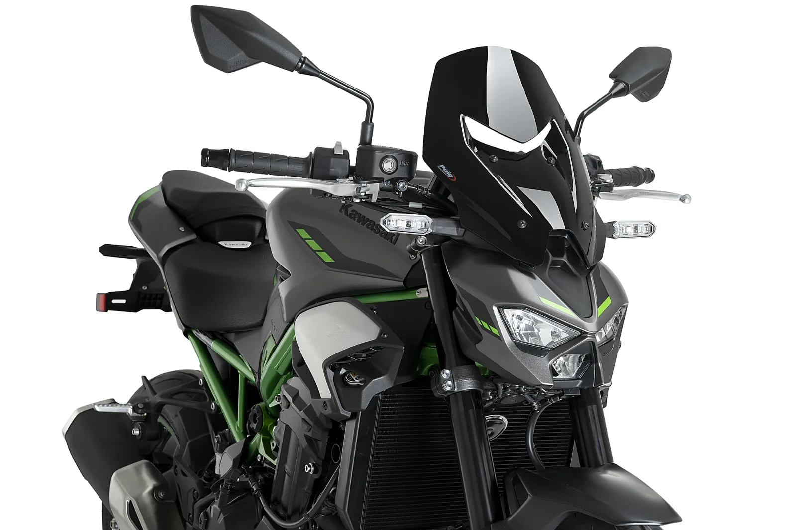 Puig Слюда New Generation Touring за Kawasaki Z900 (2025–2026) – Черна