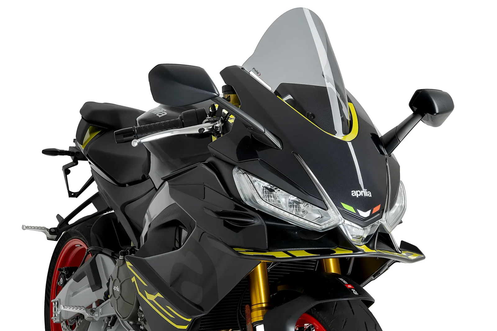 Puig Слюда R-Racer за Aprilia RS 660 (2021–2026), RS 660 Factory (2025–2026) – Опушена
