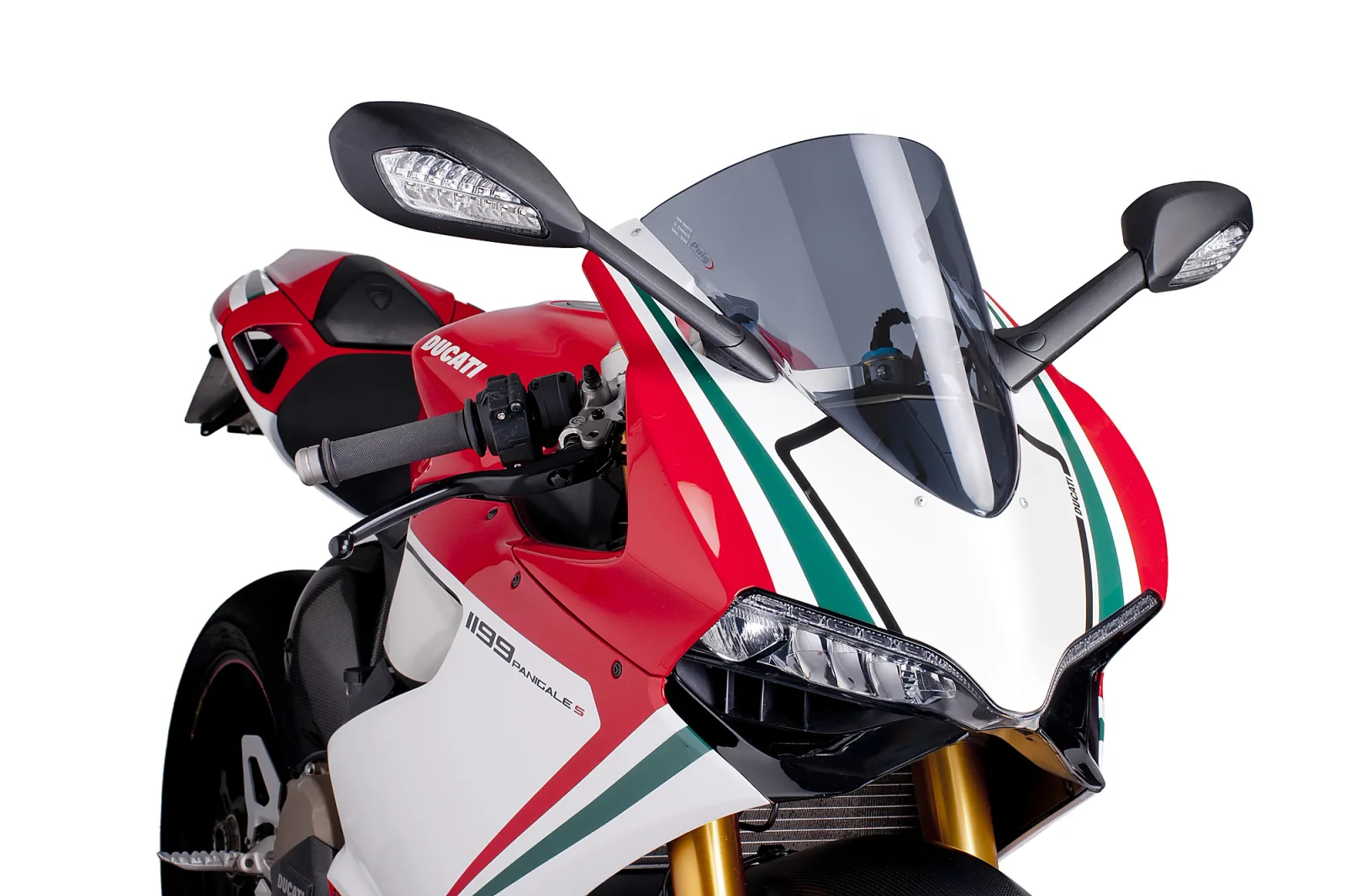 Puig Слюда R-Racer за Ducati Panigale 899 (2014–2015), Panigale 1199 (2012–2015) – Опушена