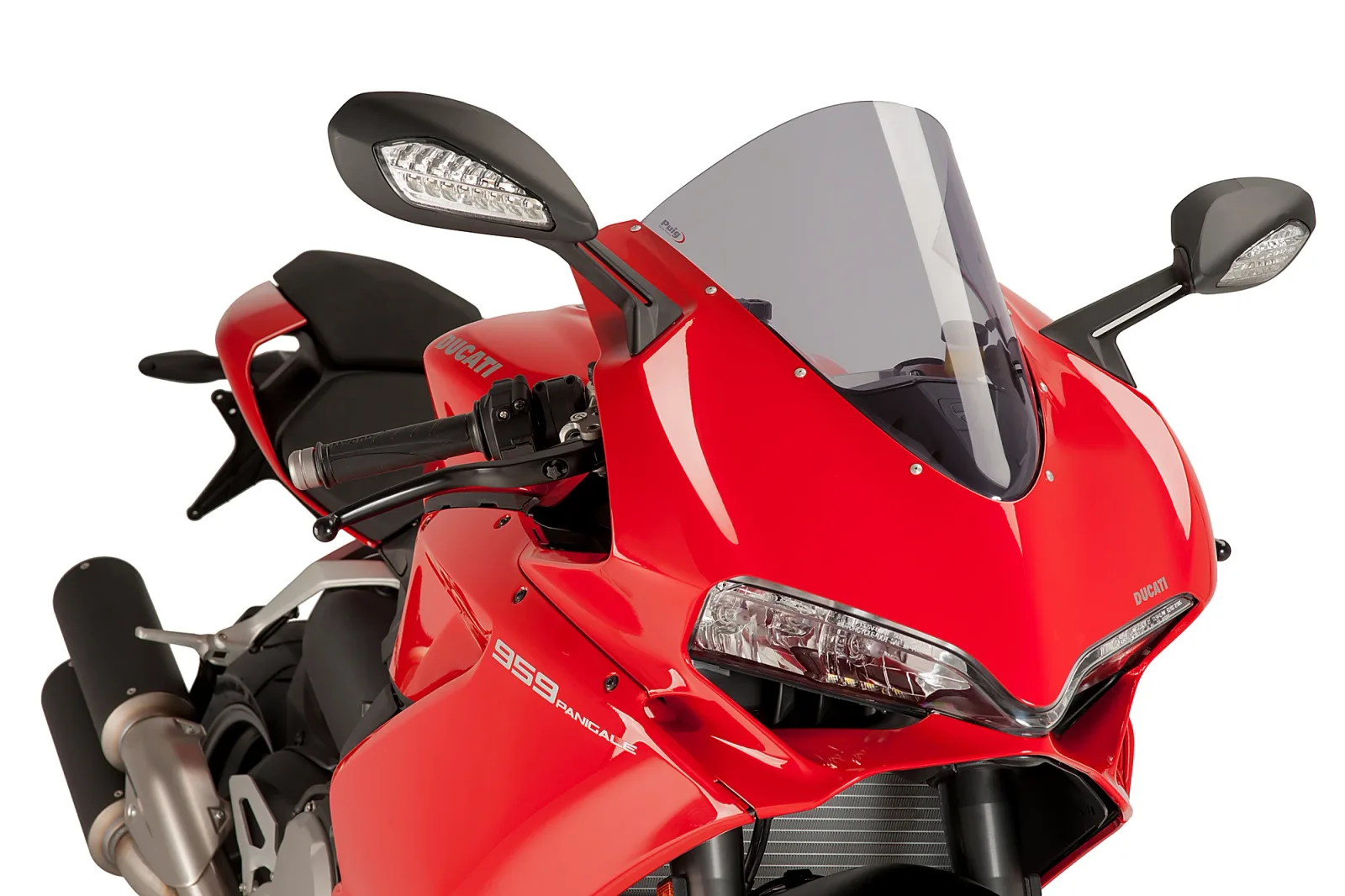 Puig Слюда R-Racer за Ducati Panigale 959 (2016–2019), Panigale 1299 (2015–2017) – Опушена