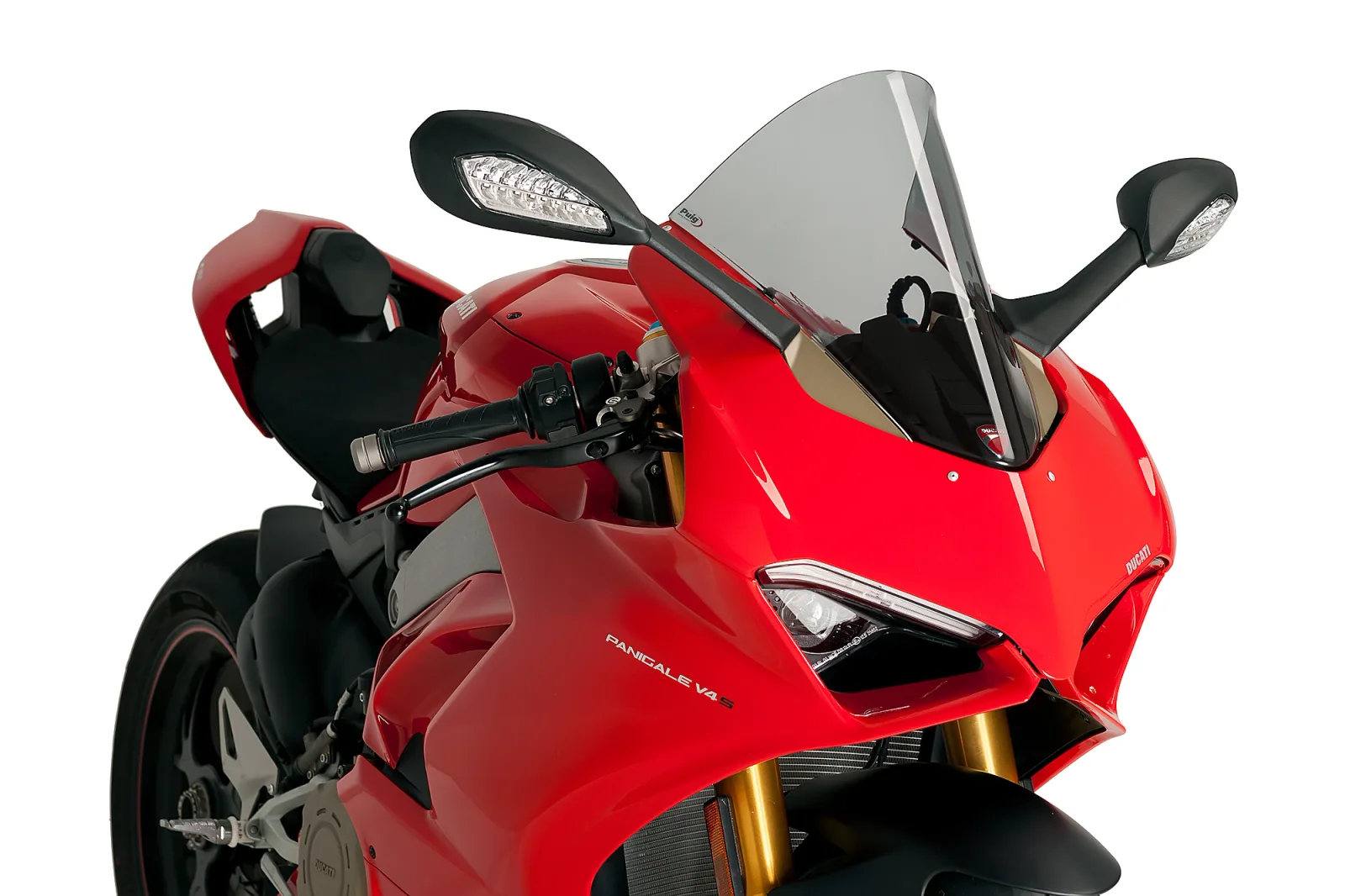 Puig Слюда R-Racer за Ducati Panigale V4 (2020–2024), Panigale V4 R (2020–2024) – Опушена