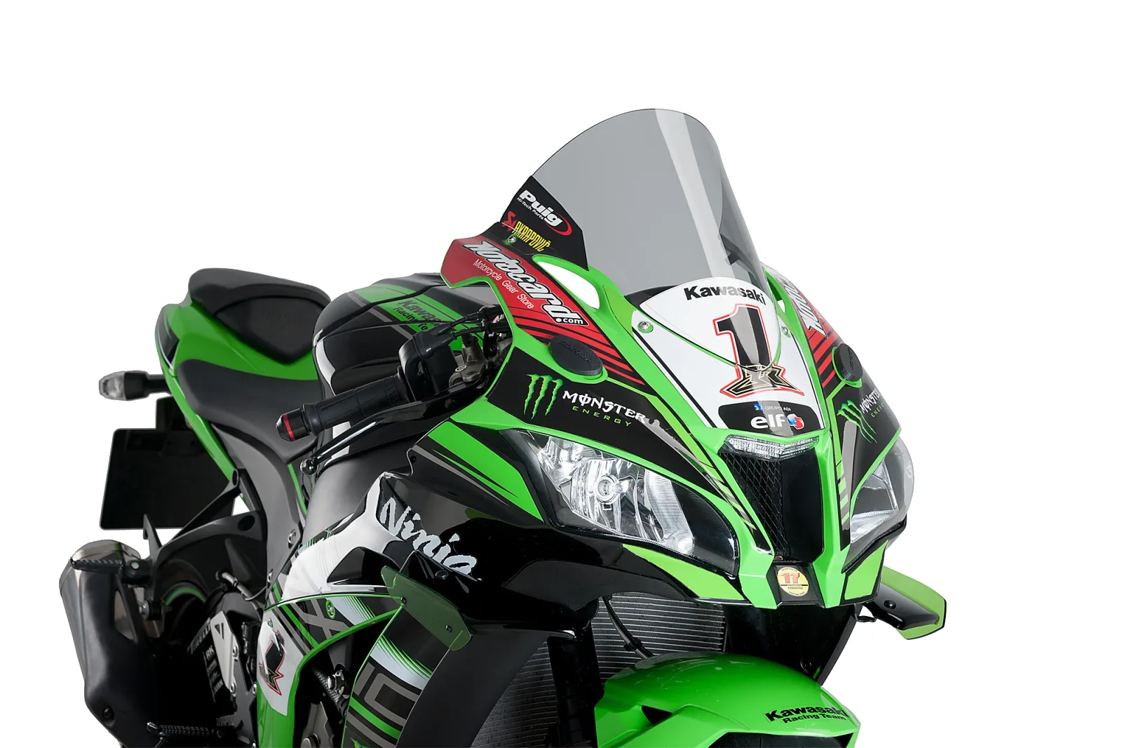 Puig Слюда R-Racer за Kawasaki ZX-10R (2016–2020), ZX-10RR (2017–2020) – Опушена