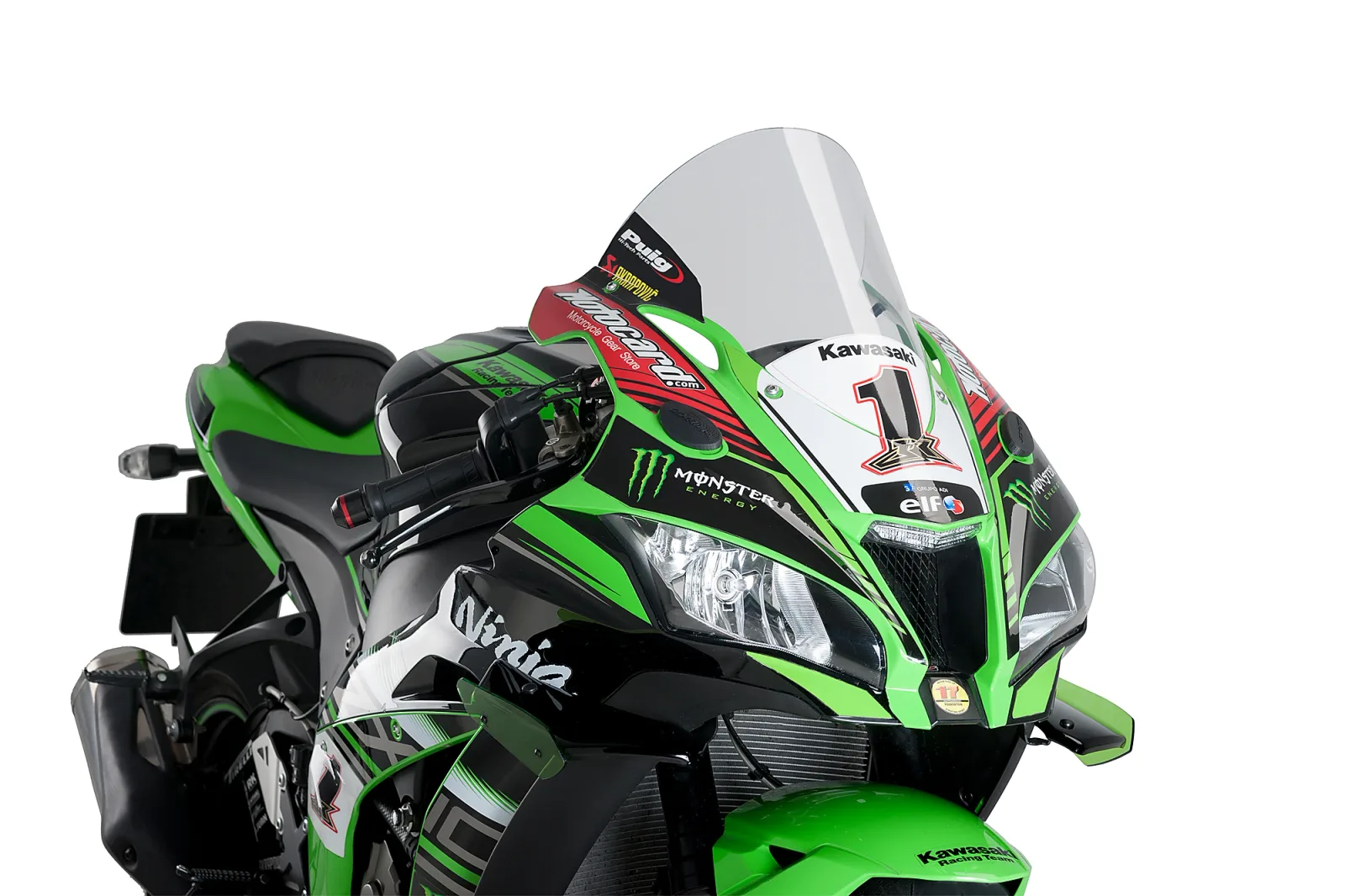 Puig Слюда R-Racer за Kawasaki ZX-10R (2016–2020), ZX-10RR (2017–2020) – Прозрачна